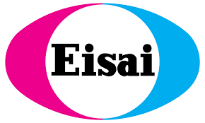 Blue and pink icon for Eisai.