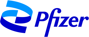 Blue icon for Pfizer.