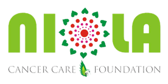 Green and red logo for Niola Cancer Care Foundation.